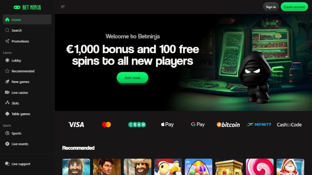 review over casino zonder cruks van betninja nederland