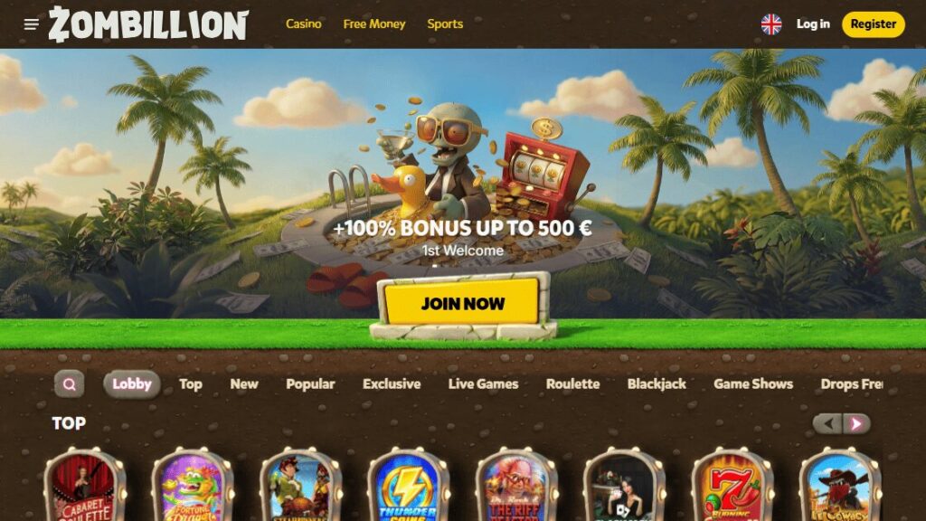 zombillion beste casino zonder cruks review